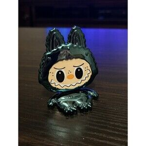 Labubu STICK ON PHONE HOLDER STAND WITH MIRROR Metallic Green Cute Collectible